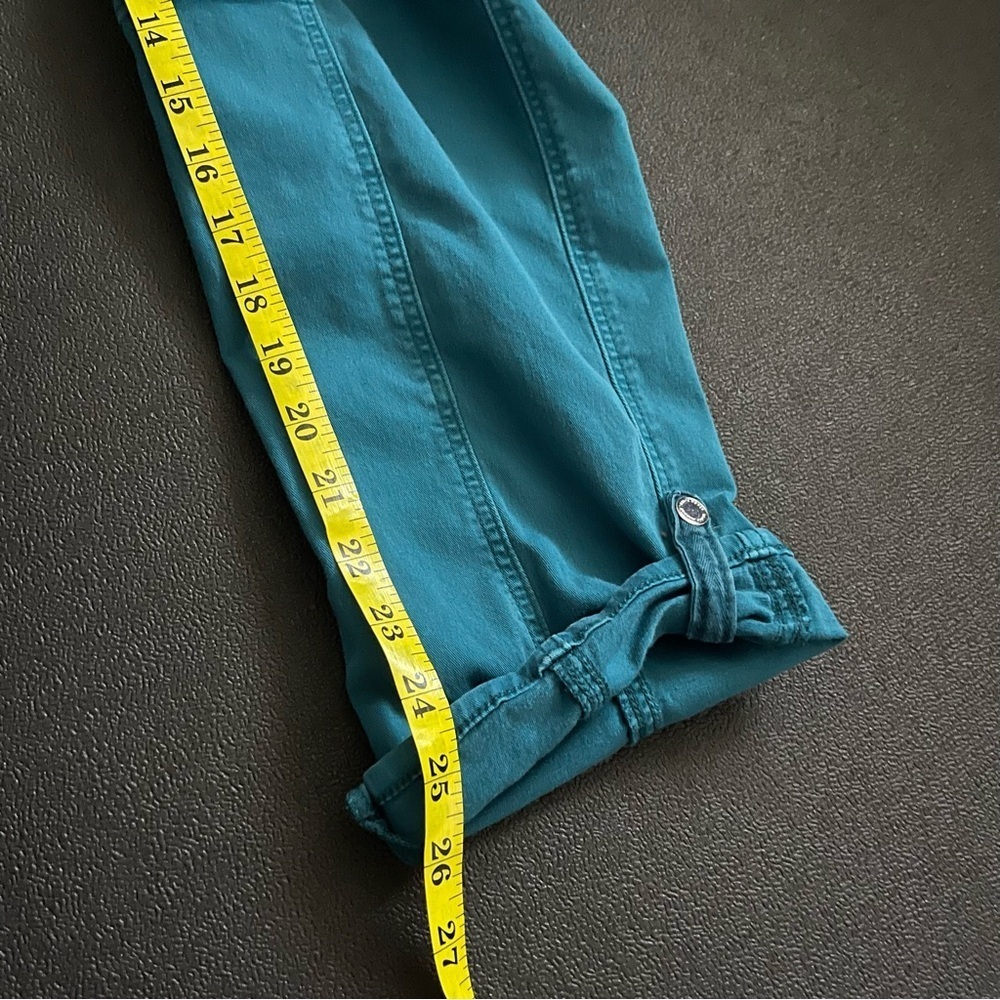 White House Black Market Teal Trousers Pants Size 6 Beaded - Picture 12 of 14